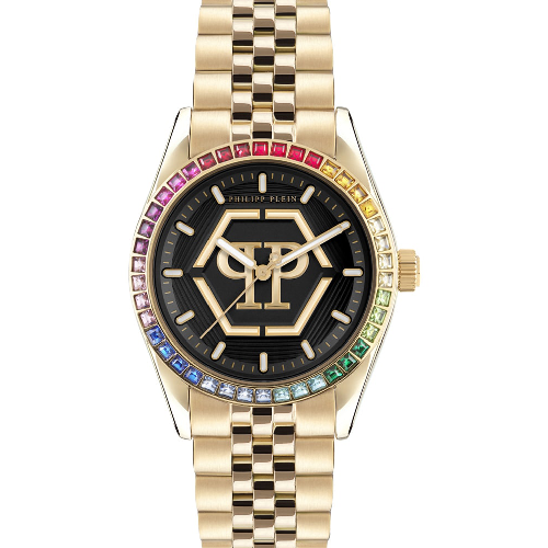 PHILIPP PLEIN Superlative Rainbow Gold Stainless Steel Bracelet