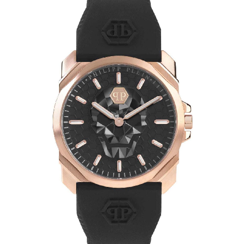 PHILIPP PLEIN The Skull King Black Rubber Strap