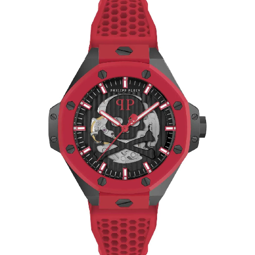 PHILIPP PLEIN Royal Automatic Red Silicone Strap