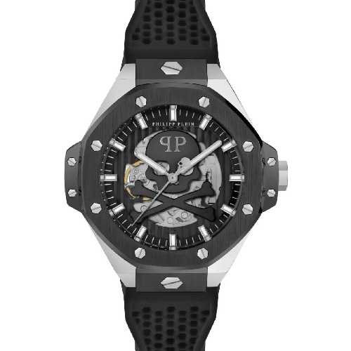 PHILIPP PLEIN Royal Automatick Black Silicone Strap