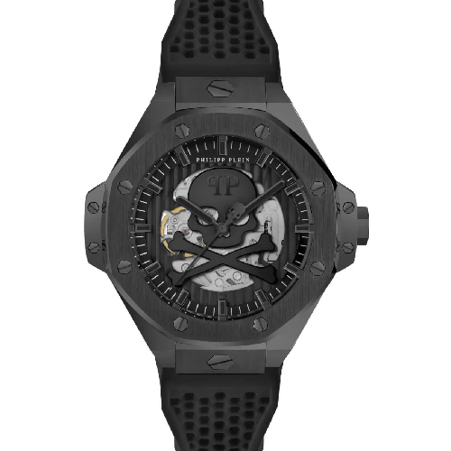 PHILIPP PLEIN Royal Automatick Black Silicone Strap
