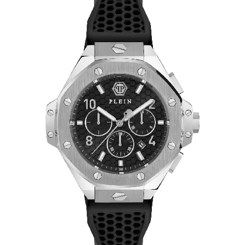 PHILIPP PLEIN Royal Chronograph Black Silicone Strap