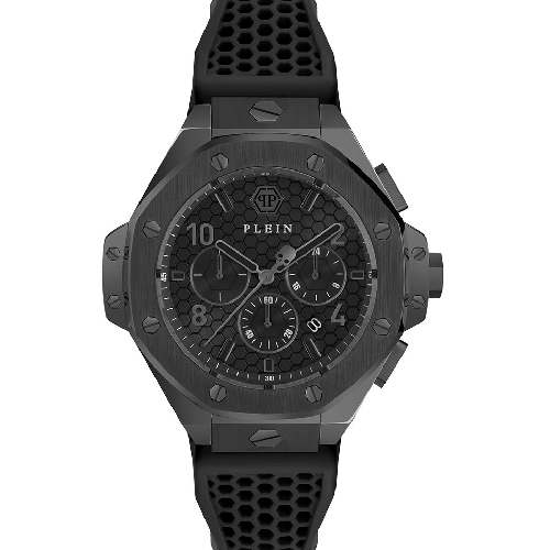 PHILIPP PLEIN Royal Chronograph Black Silicone Strap