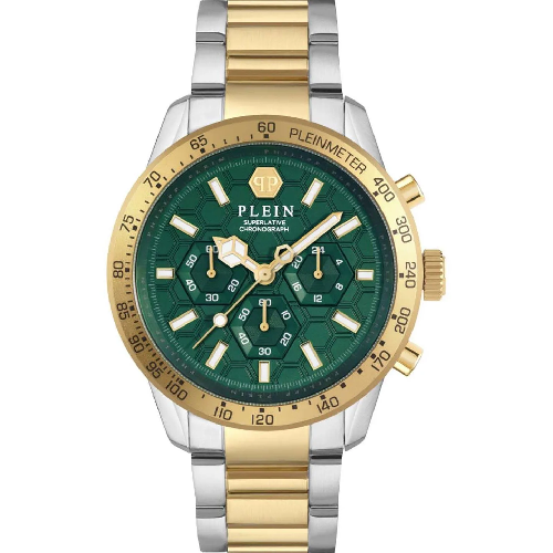 PHILIPP PLEIN Pleinmeter Chronograph Two Tone Stainless Steel Bracelet