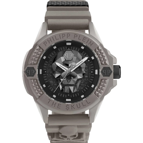 PHILIPP PLEIN The Skull Grey Rubber Strap