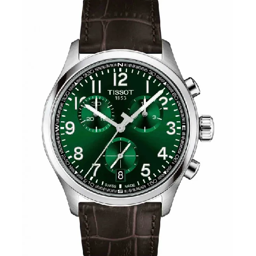 TISSOT T-Sport Chrono L Brown Leather Strap