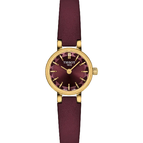 TISSOT T-Lady Lovely Bordeaux Leather Strap
