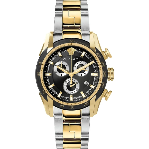Versace V-Ray Chronograph Two Tone Stainless Steel Bracelet