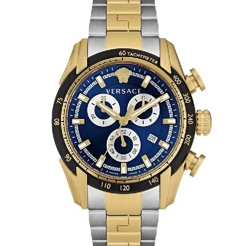 Versace V-Ray Chronograph Two Tone Stainless Steel Bracelet