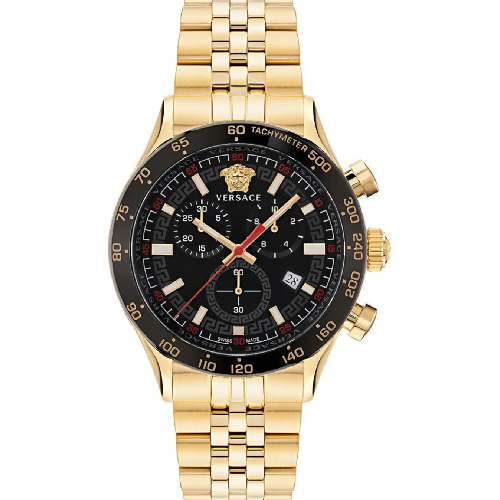 Versace Hellenyium Chronograph Gold Stainless Steel Bracelet