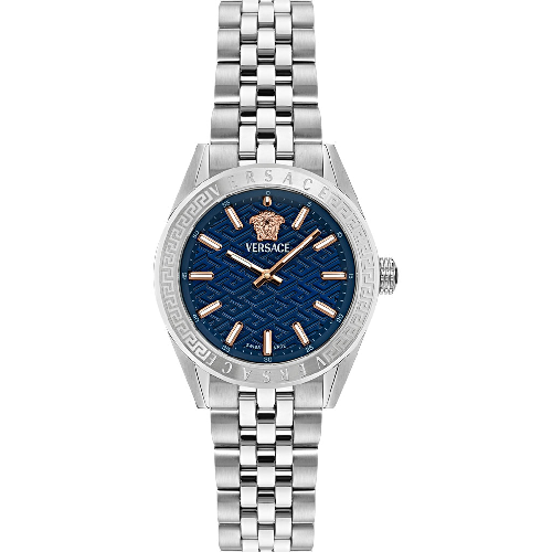 Versace V-Code Lady Silver Stainless Steel Bracelet