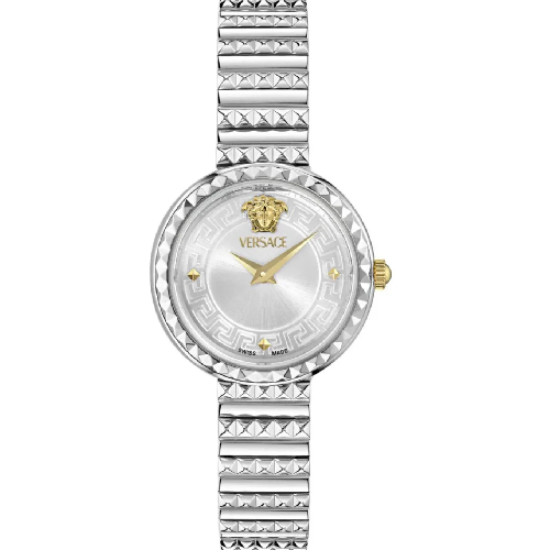 Versace Greca Goddess Petite Silver Stainless Steel Bracelet