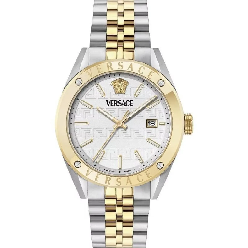 Versace Athletics Two Tone Stainless Steel Bracelet