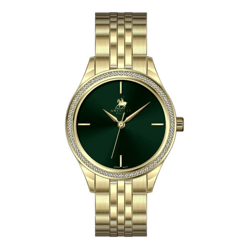 American Polo Riviera Classic Ladies Gold Stainless Steel Bracelet
