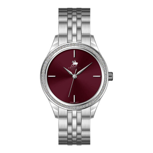 American Polo Riviera Classic Ladies Silver Stainless Steel Bracelet