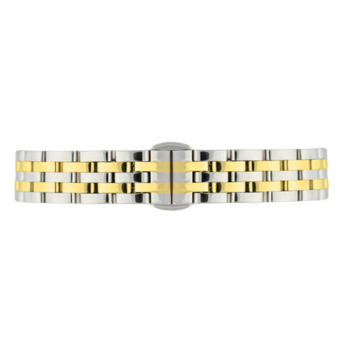 Alternative view of American Polo Square Monaco Crystal Ladies Two Tone Stainless Steel Bracelet