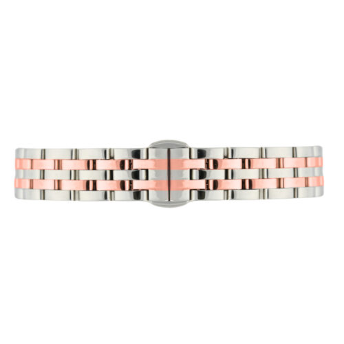 Alternative view of American Polo Square Monaco Crystal Ladies Two Tone Stainless Steel Bracelet