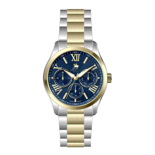 American Polo Regent Collection Gents Two Tone Stainless Steel Bracelet