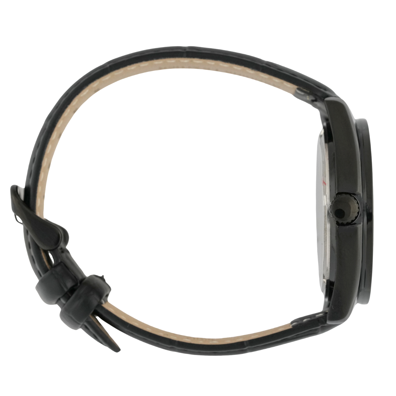 American Polo Gents Black Leather Strap - Image 3