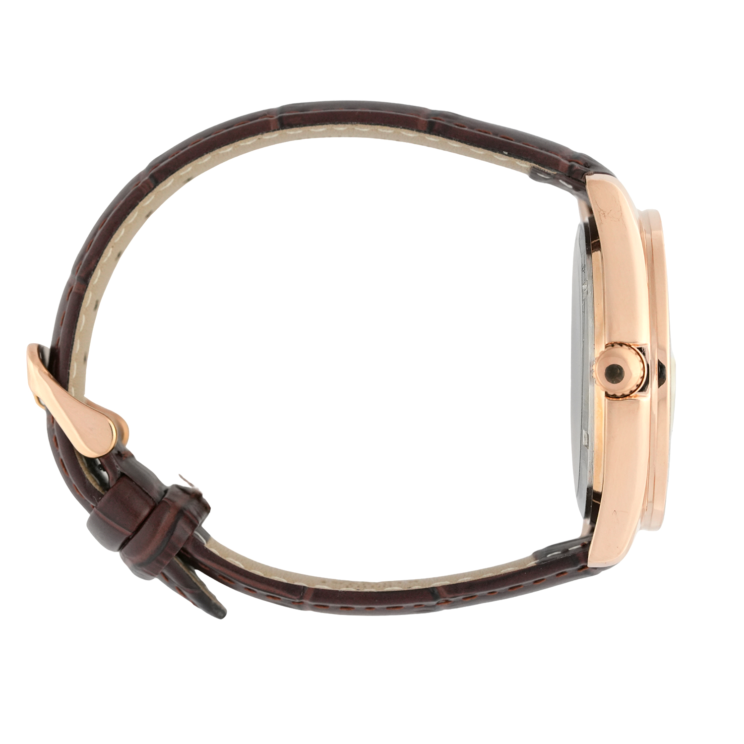 American Polo Gents Brown Leather Strap - Image 3