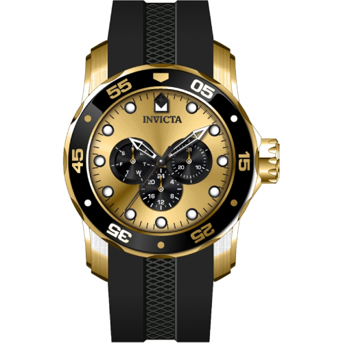 Invicta Pro Diver Multifunction Black Rubber Strap