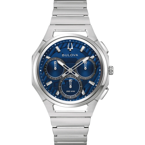 BULOVA Curv Chronograph Silver Titanium Bracelet