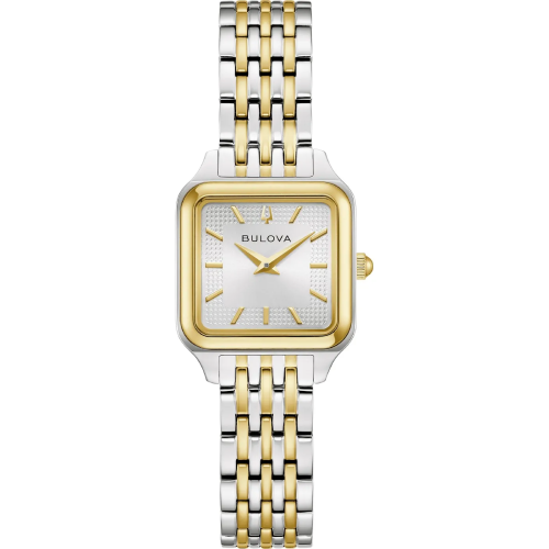 BULOVA Sutton Square Two Tone Stainless Steel Bracelet