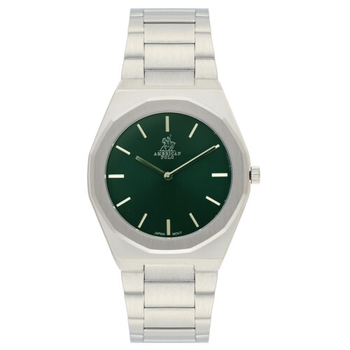 American Polo Metropolitan Gents Silver Stainless Steel Bracelet