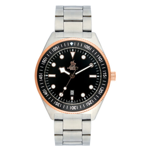 American Polo Expedition Collection Gents Silver Stainless Steel Bracelet