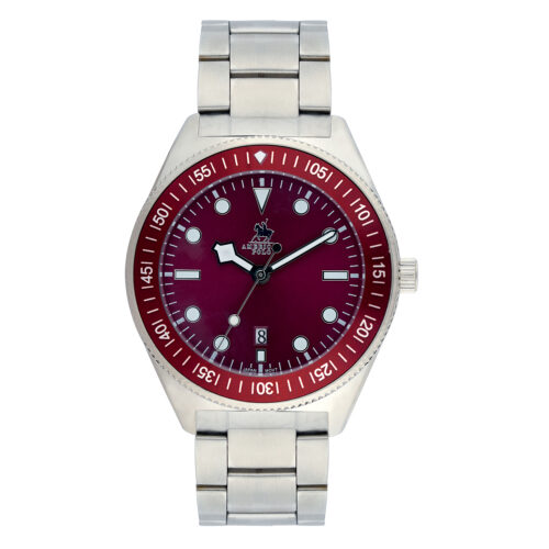 American Polo Expedition Collection Gents Silver Stainless Steel Bracelet