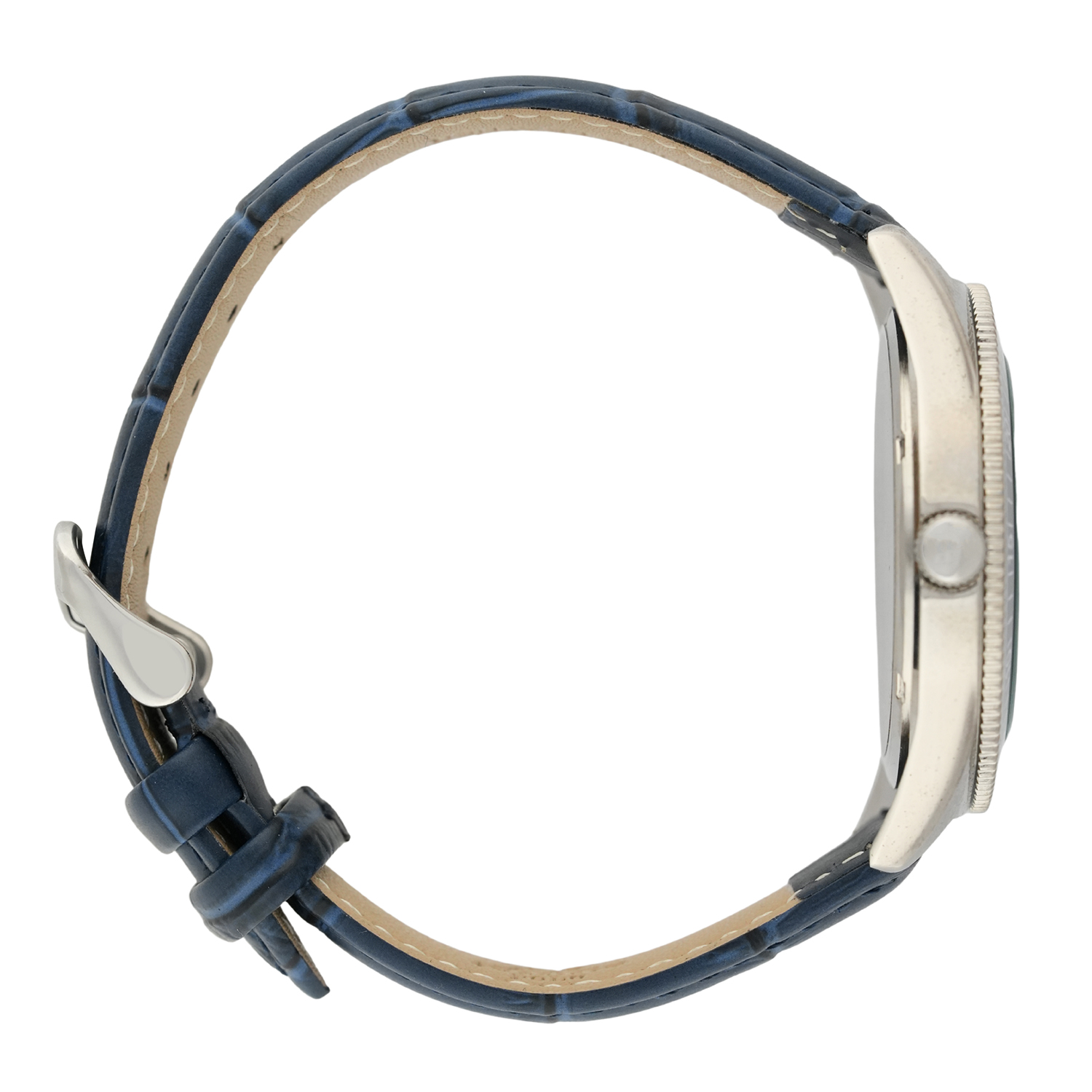 American Polo Belmont Gents Blue Leather Strap - Image 3