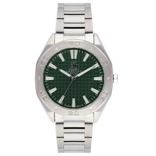 American Polo Metro Silver Stainless Steel Bracelet