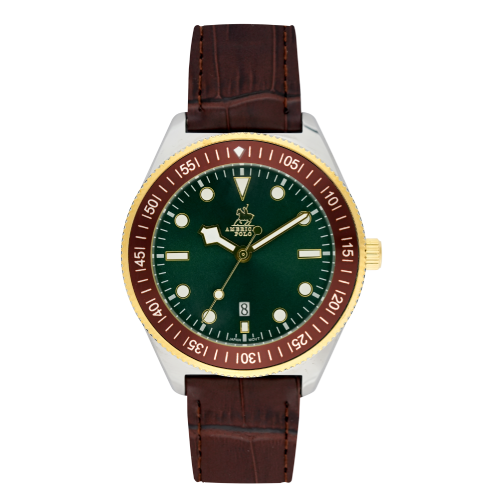 American Polo Belmont Gents Brown Leather Strap