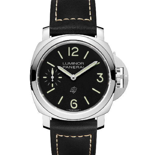 Panerai Luminor Logo Black Leather Strap