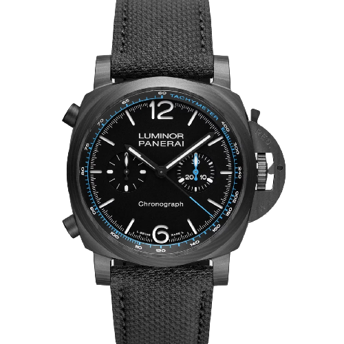 Panerai Luminor Chrono 44mm, Carbotech™ Bi-material Βlack Strap