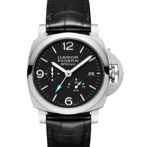 Panerai Luminor Power Reserve GMT Black Leather Strap
