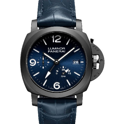 Panerai Luminor Power Reserve GMT Black Leather Strap