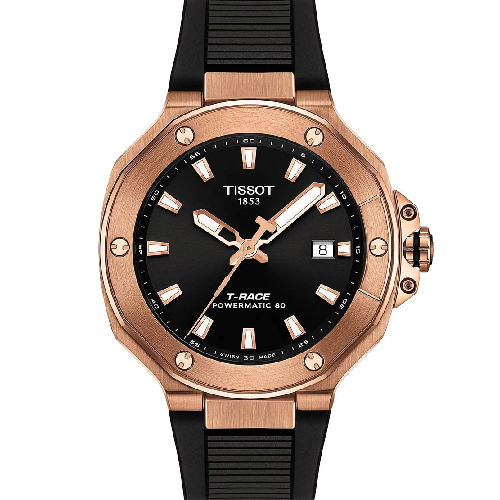 TISSOT T-Race Powermatic 80 Black Rubber Strap