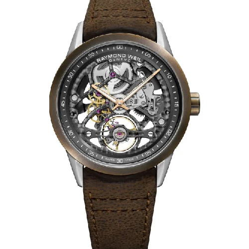 RAYMOND WEIL Freelancer Automatic Brown Leather Strap