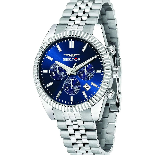 Sector 240 Chronograph Silver Stainless Steel Bracelet