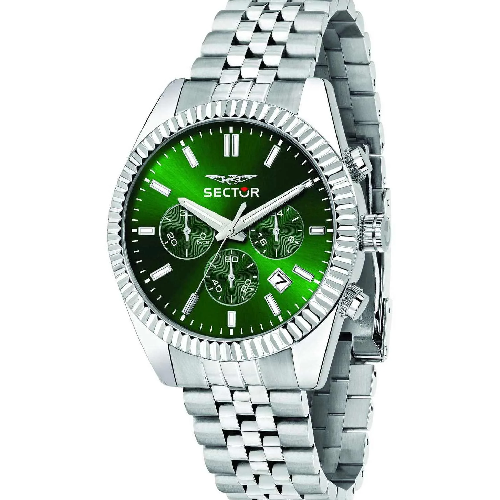 Sector 240 Chronograph Silver Stainless Steel Bracelet