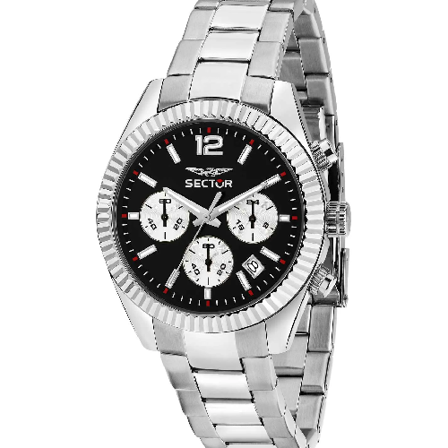 Sector 240 Chronograph Silver Stainless Steel Bracelet