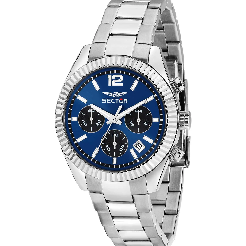 Sector 240 Chronograph Silver Stainless Steel Bracelet