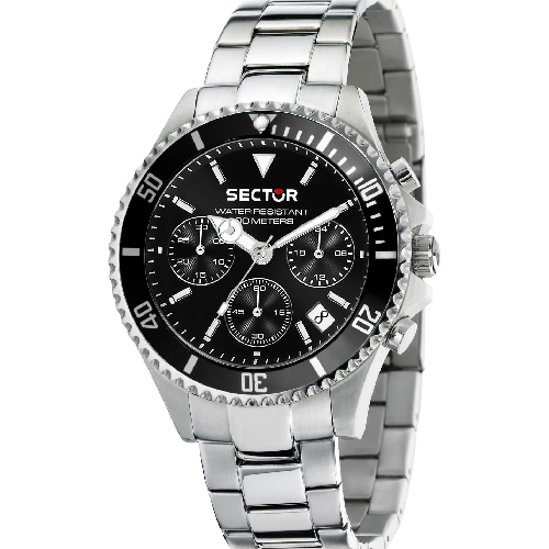 Sector 230 Chronograph Silver Stainless Steel Bracelet