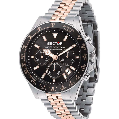 Sector 230 Chronograph Two Tone Stainless Steel Bracelet