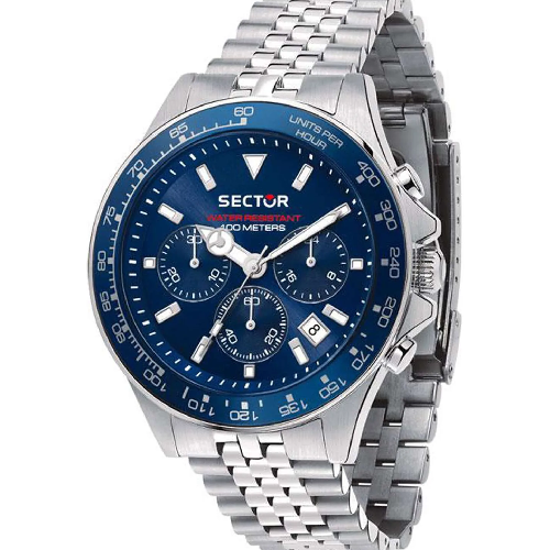 Sector 230 Chronograph Silver Stainless Steel Bracelet