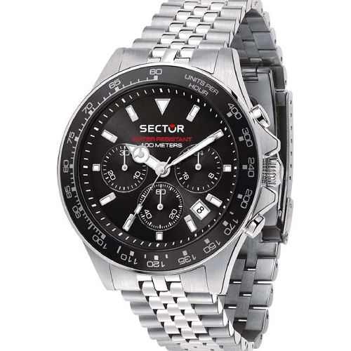 Sector 230 Chronograph Silver Stainless Steel Bracelet