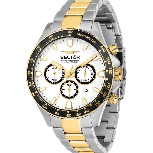 Sector 230 Chronograph Two Tone Stainless Steel Bracelet