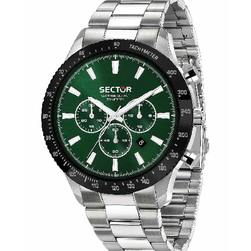 Sector 270 Chronograph Silver Stainless Steel Bracelet