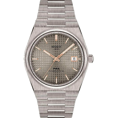 TISSOT T-Classic PRX Powermatic 80 Silver Titanium Bracelet